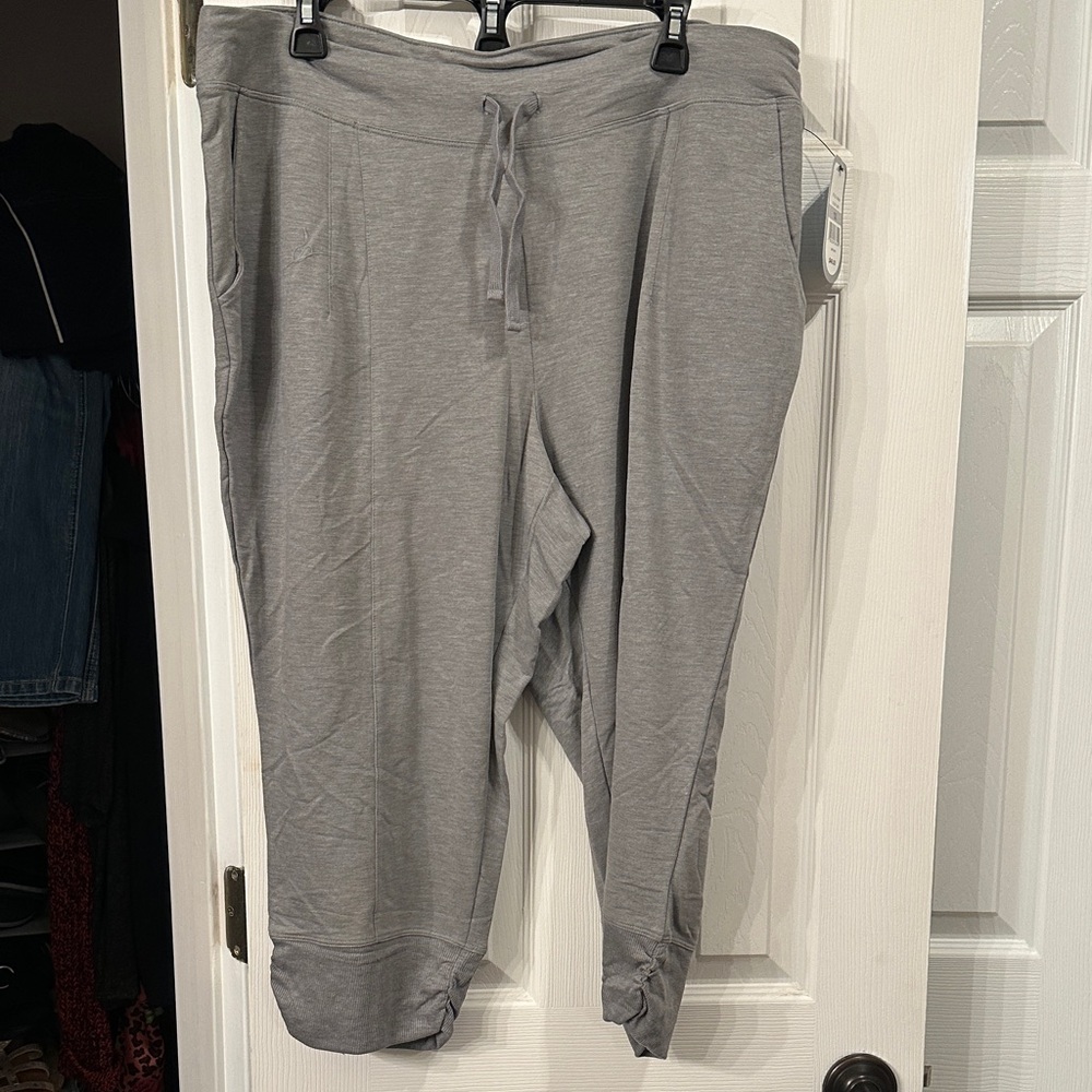 Gray Drawstring Jogger Pants